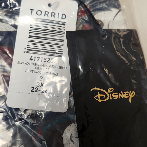 ❤️NWT VINTAGE TORRIID DISNEY TEE  MICKEY MOUSE & FRIENDS AMERICANA PLUS SIZE - Picture 8 of 14